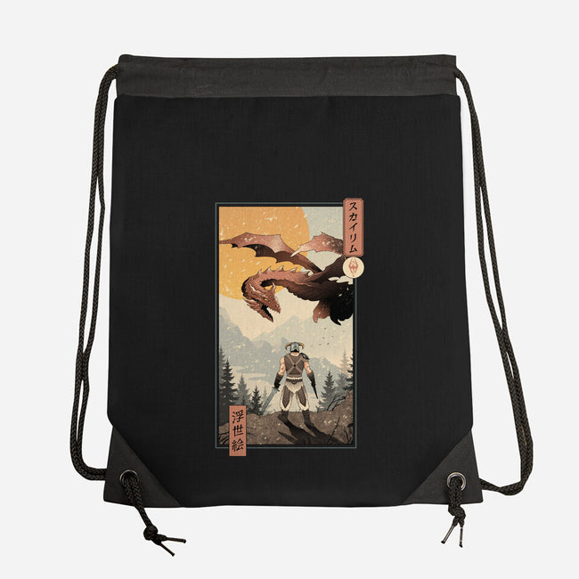 Skyrim Ukiyo-e-None-Drawstring-Bag-vp021