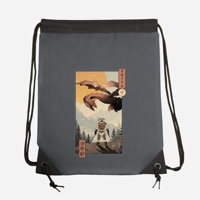 Skyrim Ukiyo-e-None-Drawstring-Bag-vp021
