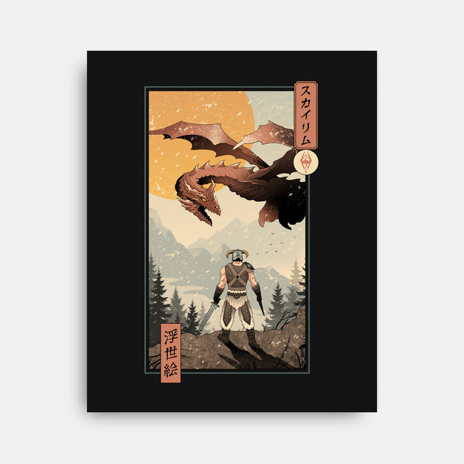 Skyrim Ukiyo-e-None-Stretched-Canvas-vp021