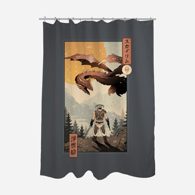 Skyrim Ukiyo-e-None-Polyester-Shower Curtain-vp021