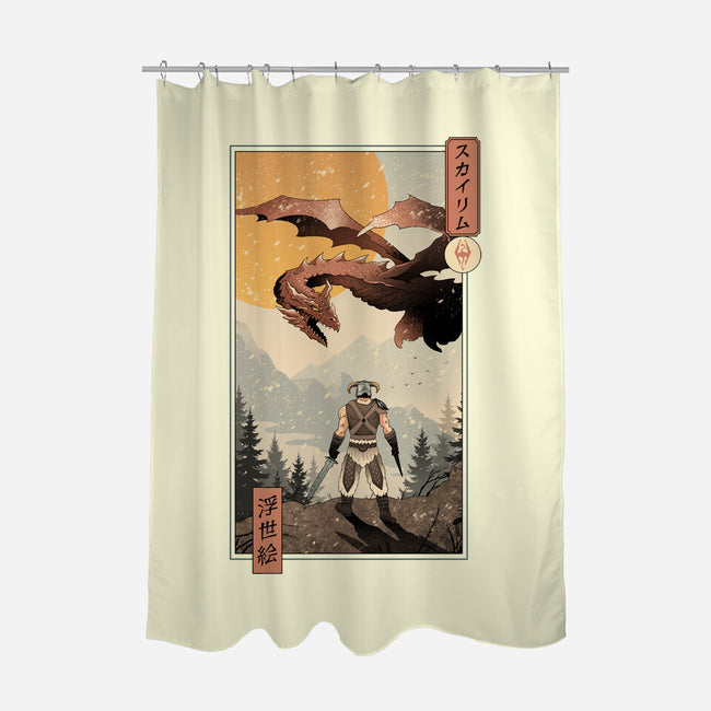 Skyrim Ukiyo-e-None-Polyester-Shower Curtain-vp021