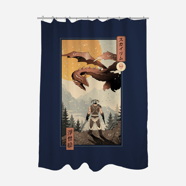 Skyrim Ukiyo-e-None-Polyester-Shower Curtain-vp021