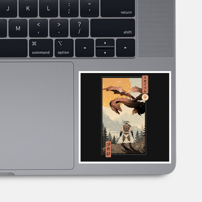 Skyrim Ukiyo-e-None-Glossy-Sticker-vp021