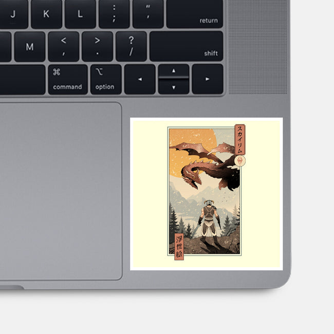 Skyrim Ukiyo-e-None-Glossy-Sticker-vp021