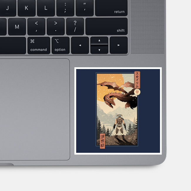 Skyrim Ukiyo-e-None-Glossy-Sticker-vp021