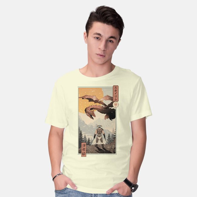 Skyrim Ukiyo-e-Mens-Basic-Tee-vp021