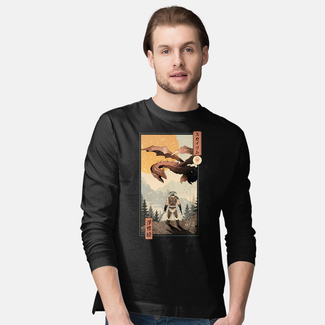 Skyrim Ukiyo-e-Mens-Long Sleeved-Tee-vp021