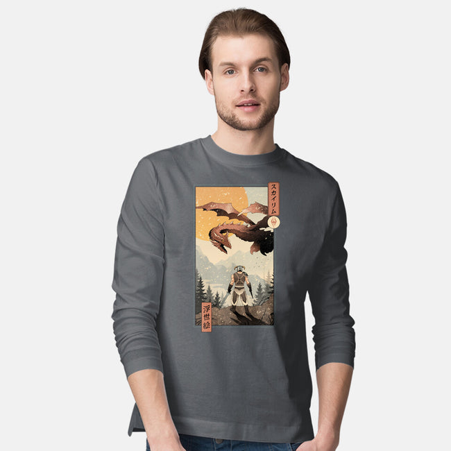 Skyrim Ukiyo-e-Mens-Long Sleeved-Tee-vp021