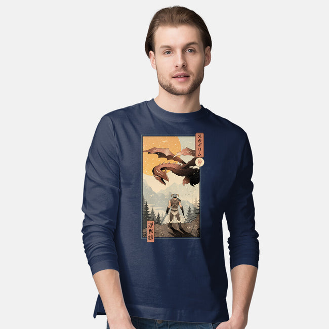Skyrim Ukiyo-e-Mens-Long Sleeved-Tee-vp021
