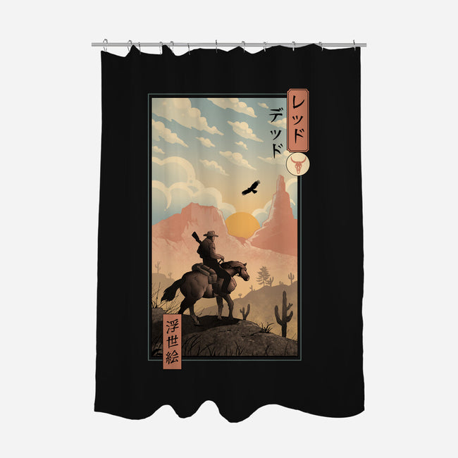 Red Dead Redemption In Edo-None-Polyester-Shower Curtain-vp021