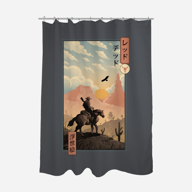Red Dead Redemption In Edo-None-Polyester-Shower Curtain-vp021