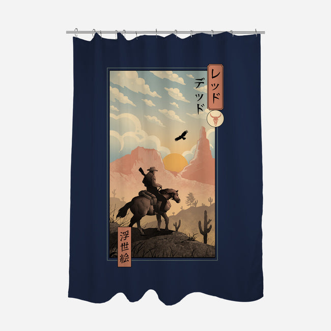Red Dead Redemption In Edo-None-Polyester-Shower Curtain-vp021