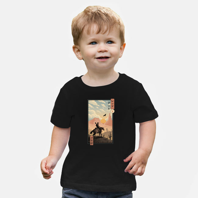 Red Dead Redemption In Edo-Baby-Basic-Tee-vp021