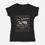 Two Whales Diner-Womens-V-Neck-Tee-LAGELANTEE