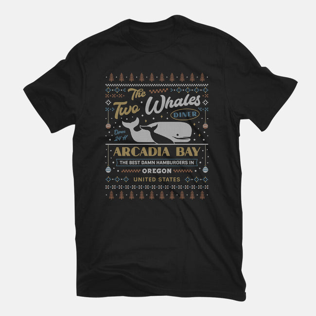 Two Whales Diner-Womens-Fitted-Tee-LAGELANTEE