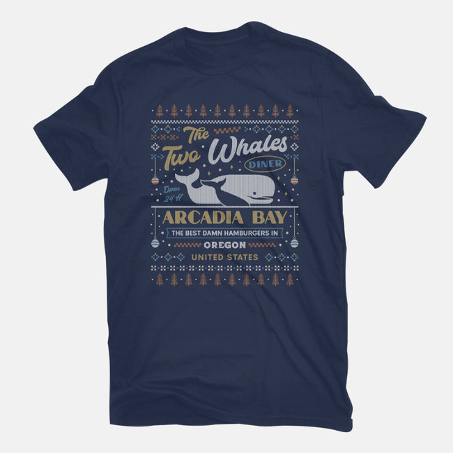 Two Whales Diner-Womens-Fitted-Tee-LAGELANTEE