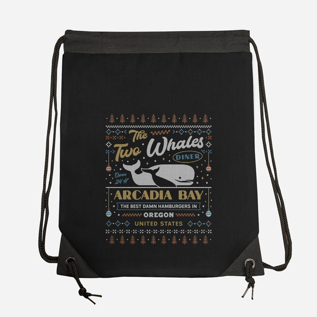 Two Whales Diner-None-Drawstring-Bag-LAGELANTEE