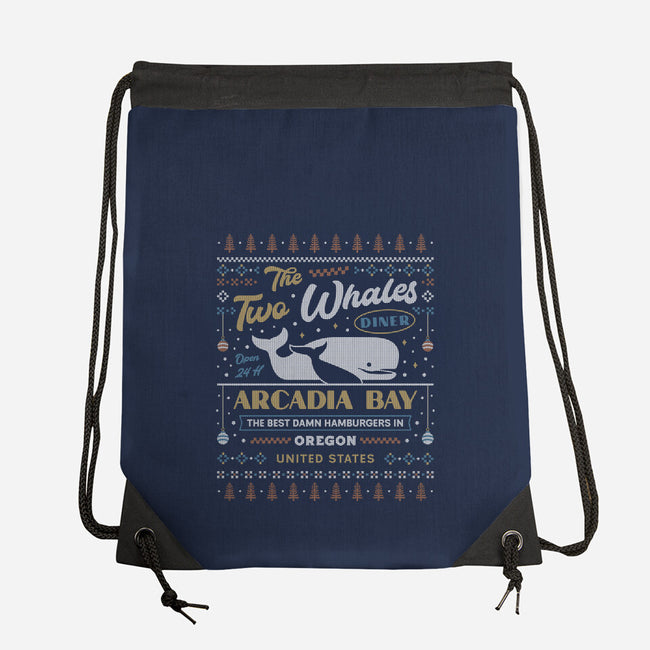 Two Whales Diner-None-Drawstring-Bag-LAGELANTEE