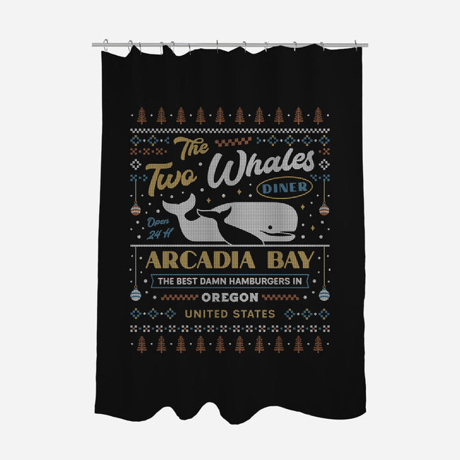 Two Whales Diner-None-Polyester-Shower Curtain-LAGELANTEE