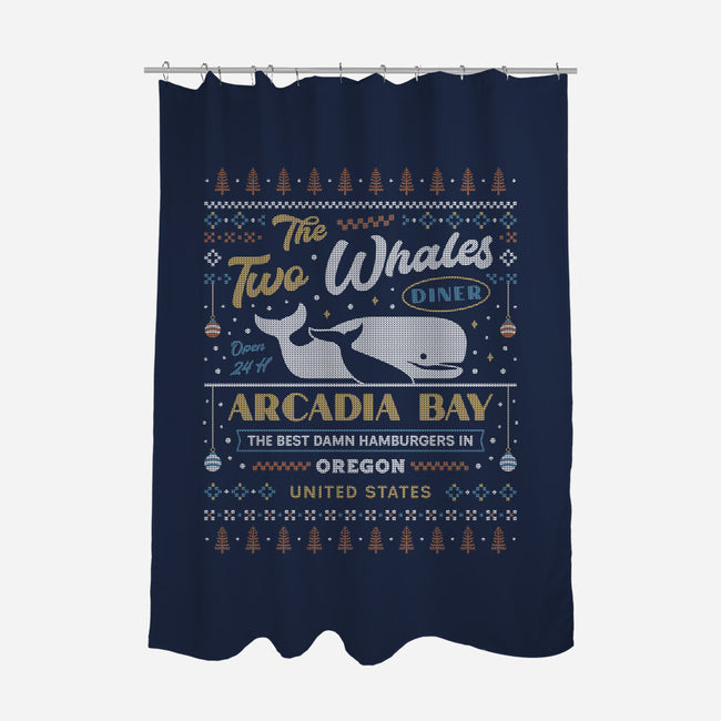Two Whales Diner-None-Polyester-Shower Curtain-LAGELANTEE