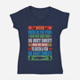 Now We Wish To Catch A Fish-Womens-V-Neck-Tee-fanfabio