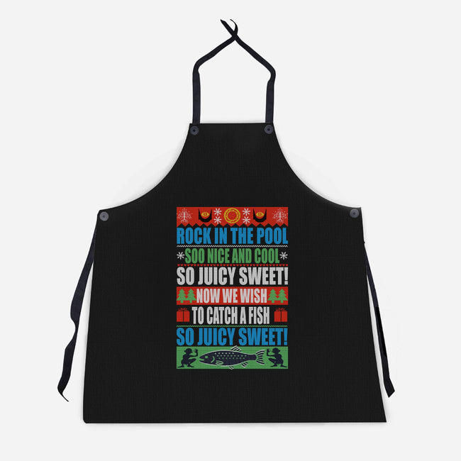 Now We Wish To Catch A Fish-Unisex-Kitchen-Apron-fanfabio