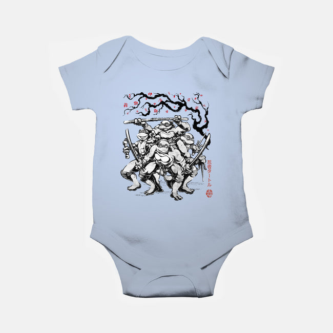 Classic Ninja Squad Sumi-E-Baby-Basic-Onesie-Astrobot Invention
