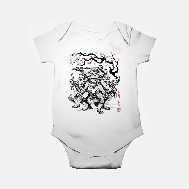 Classic Ninja Squad Sumi-E-Baby-Basic-Onesie-Astrobot Invention