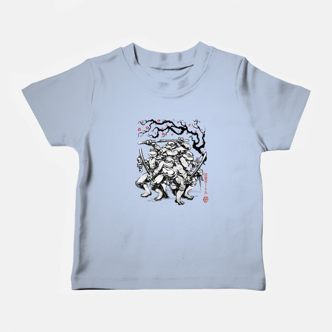 Classic Ninja Squad Sumi-E-Baby-Basic-Tee-Astrobot Invention