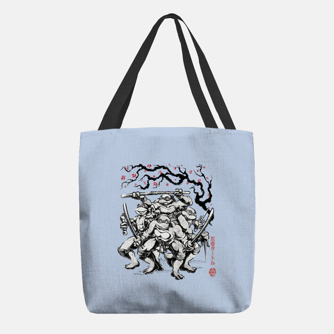 Classic Ninja Squad Sumi-E-None-Basic Tote-Bag-Astrobot Invention