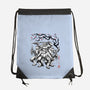 Classic Ninja Squad Sumi-E-None-Drawstring-Bag-Astrobot Invention