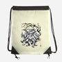 Classic Ninja Squad Sumi-E-None-Drawstring-Bag-Astrobot Invention
