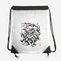 Classic Ninja Squad Sumi-E-None-Drawstring-Bag-Astrobot Invention