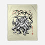 Classic Ninja Squad Sumi-E-None-Fleece-Blanket-Astrobot Invention