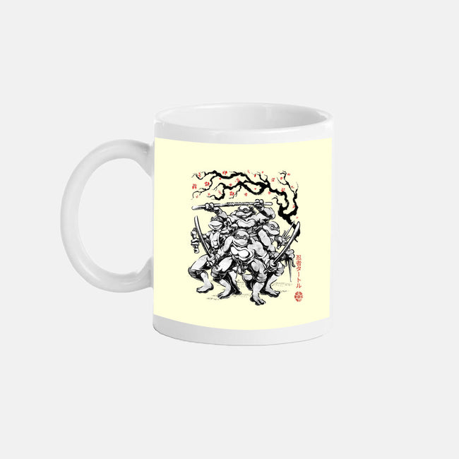 Classic Ninja Squad Sumi-E-None-Mug-Drinkware-Astrobot Invention