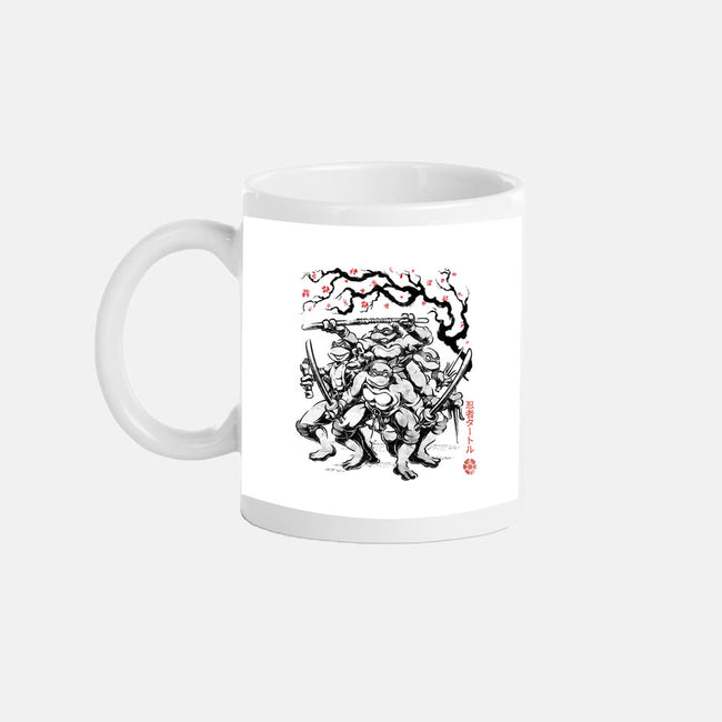 Classic Ninja Squad Sumi-E-None-Mug-Drinkware-Astrobot Invention