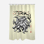 Classic Ninja Squad Sumi-E-None-Polyester-Shower Curtain-Astrobot Invention