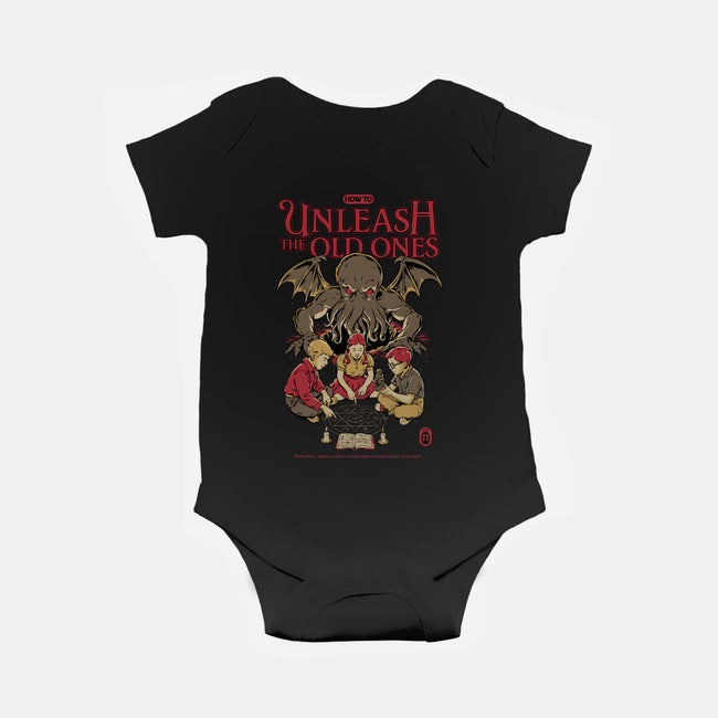 How To Unleash The Old Ones-Baby-Basic-Onesie-Hafaell