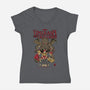 How To Unleash The Old Ones-Womens-V-Neck-Tee-Hafaell