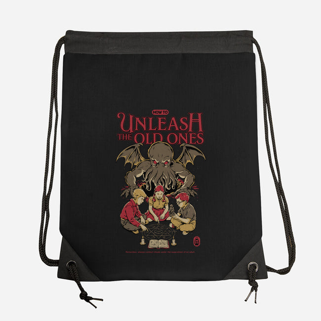 How To Unleash The Old Ones-None-Drawstring-Bag-Hafaell
