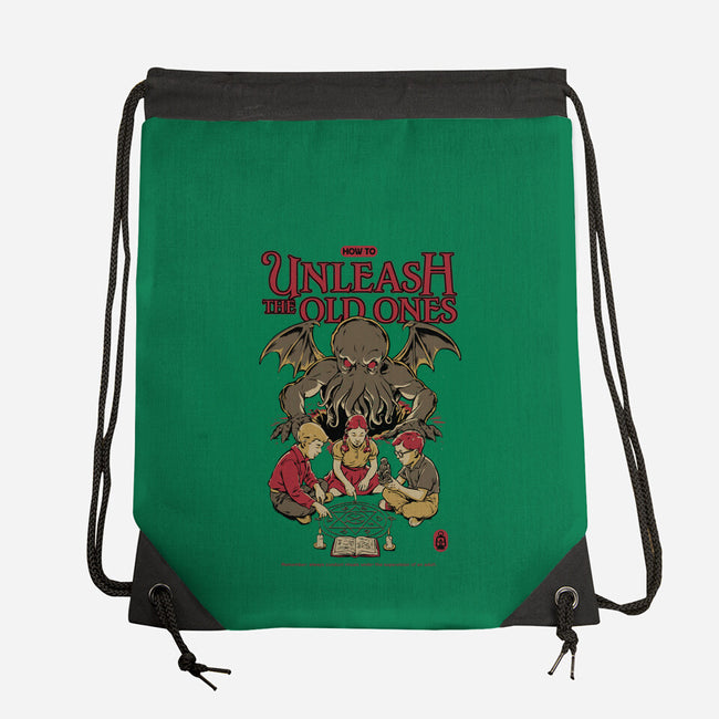How To Unleash The Old Ones-None-Drawstring-Bag-Hafaell
