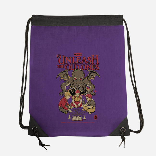 How To Unleash The Old Ones-None-Drawstring-Bag-Hafaell