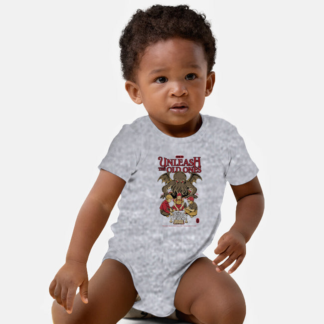 How To Unleash The Old Ones-Baby-Basic-Onesie-Hafaell