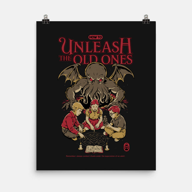 How To Unleash The Old Ones-None-Matte-Poster-Hafaell