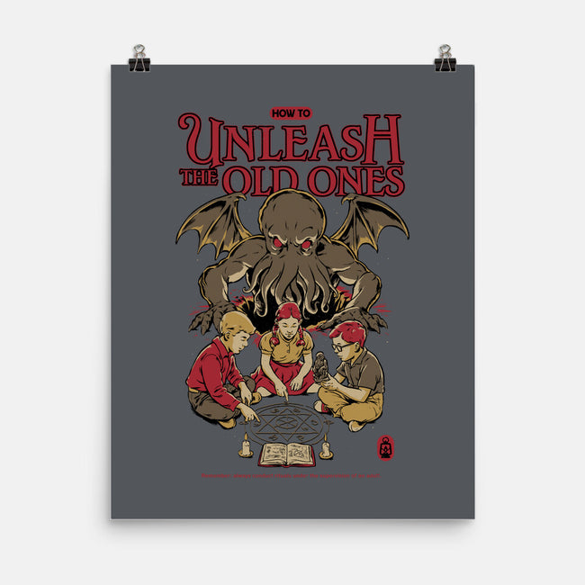 How To Unleash The Old Ones-None-Matte-Poster-Hafaell