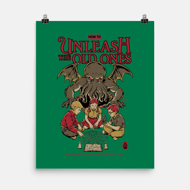 How To Unleash The Old Ones-None-Matte-Poster-Hafaell