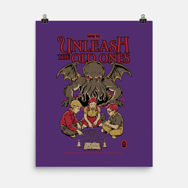 How To Unleash The Old Ones-None-Matte-Poster-Hafaell