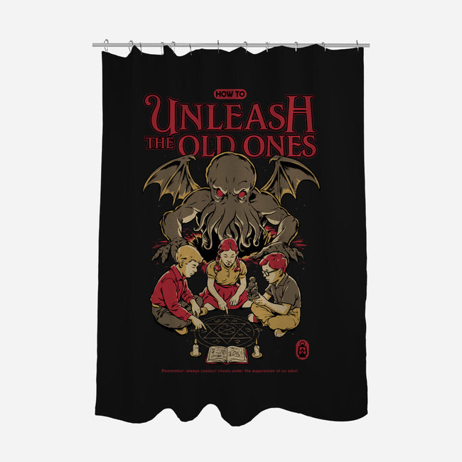How To Unleash The Old Ones-None-Polyester-Shower Curtain-Hafaell