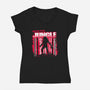 Welcome To The Jungle 87-Womens-V-Neck-Tee-rocketman_art