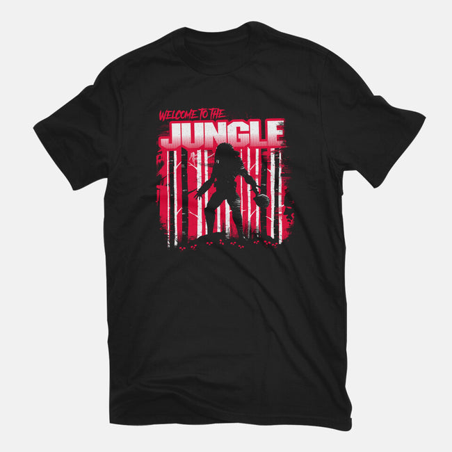 Welcome To The Jungle 87-Womens-Fitted-Tee-rocketman_art